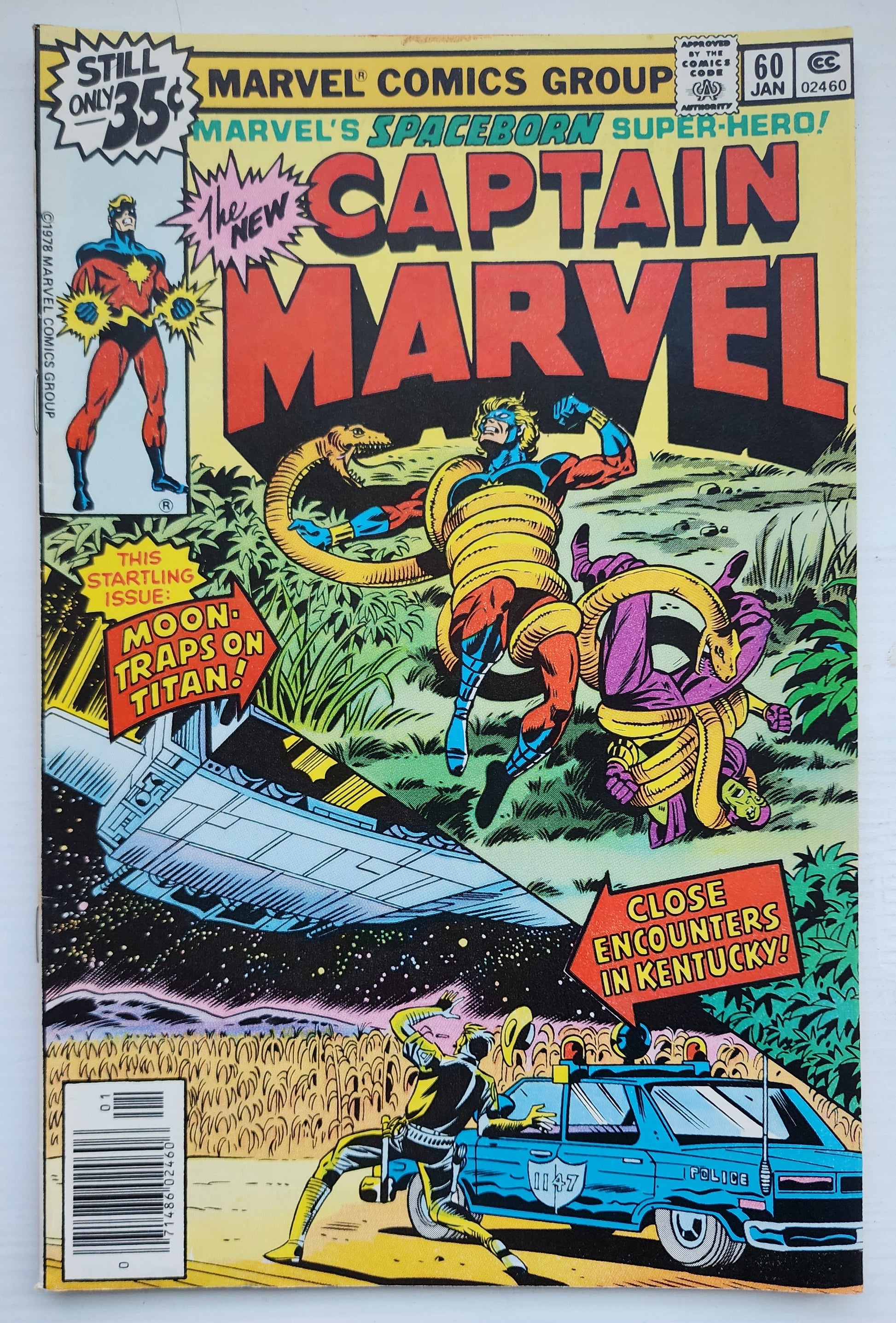 CAPTAIN MARVEL #60 NEWSSTAND 1980 Captain Marvel MARVEL COMICS