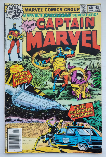 CAPTAIN MARVEL #60 NEWSSTAND 1980 Captain Marvel MARVEL COMICS