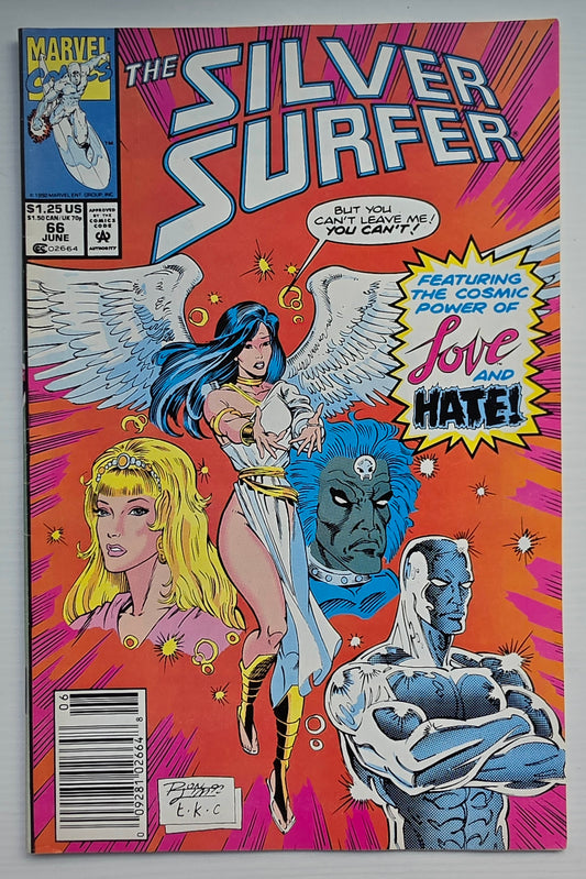 SILVER SURFER #66 1992 NEWSSTAND Silver Surfer MARVEL COMICS
