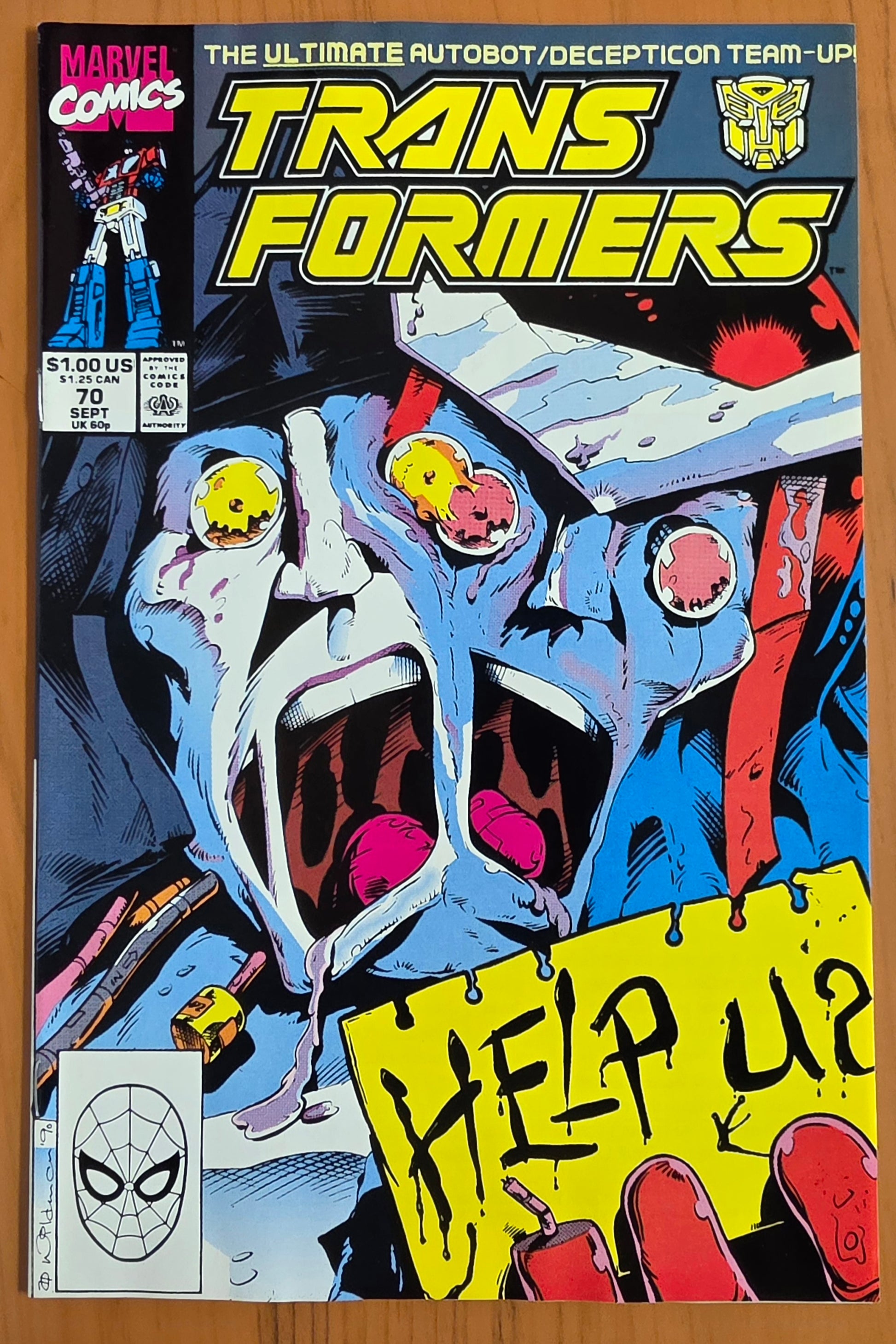 TRANSFORMERS #70 1990 Transformers MARVEL COMICS