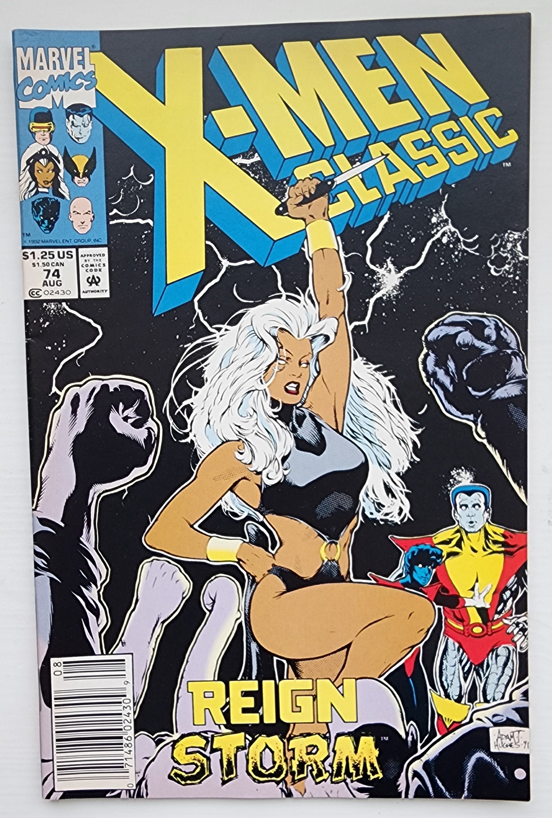 CLASSIC X-MEN #74 NEWSSTAND 1990 Classic X-Men MARVEL COMICS
