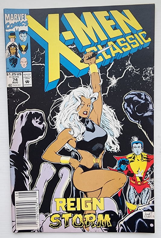 CLASSIC X-MEN #74 NEWSSTAND 1990 Classic X-Men MARVEL COMICS