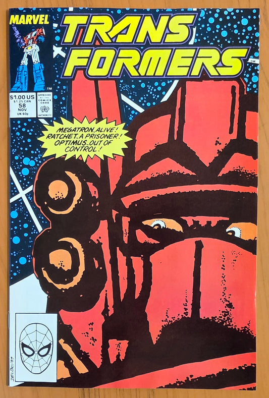TRANSFORMERS #58 1989 Transformers MARVEL COMICS