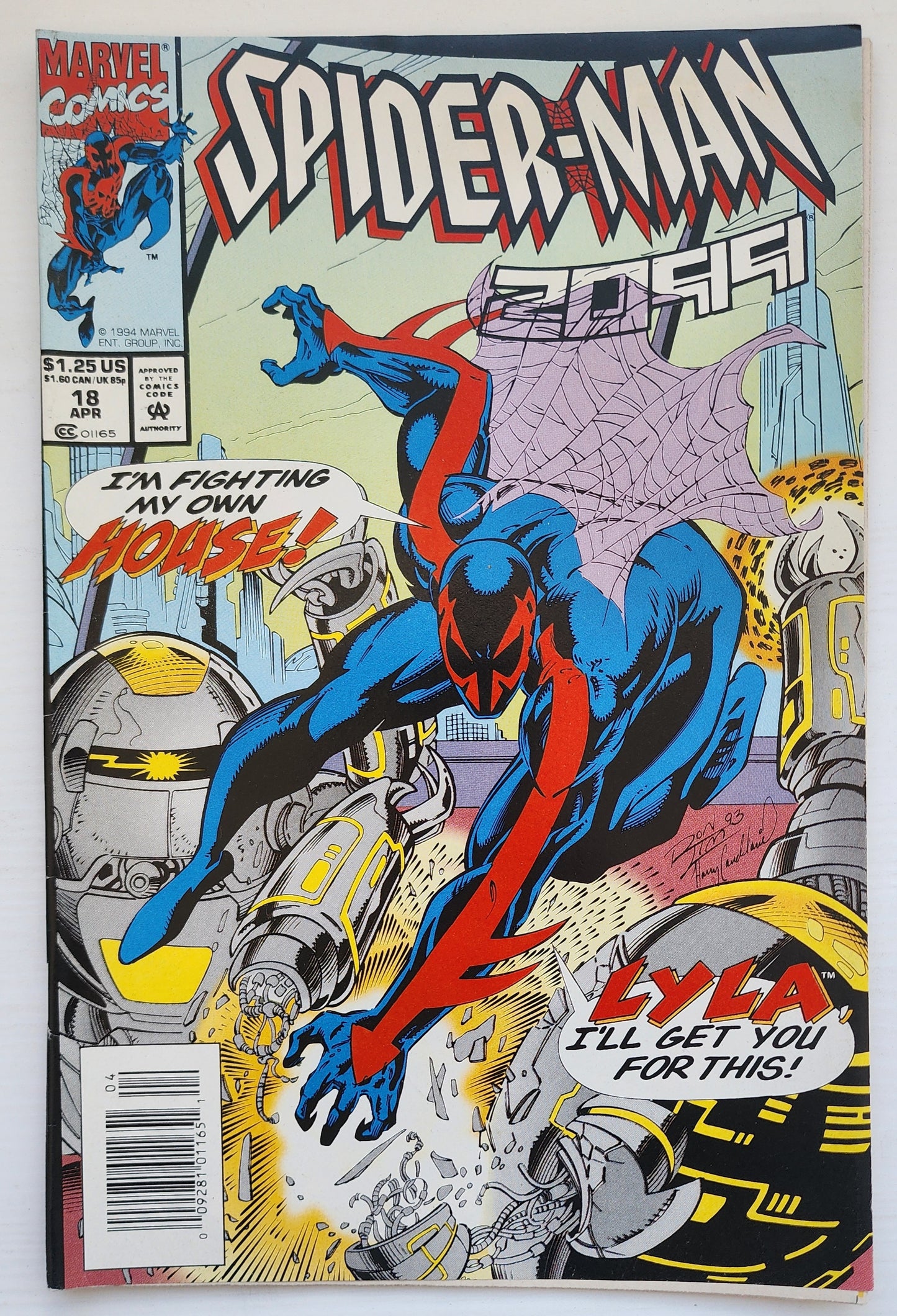 SPIDER-MAN 2099 #18 NEWSSTAND 1994 Spider-Man 2099 MARVEL COMICS