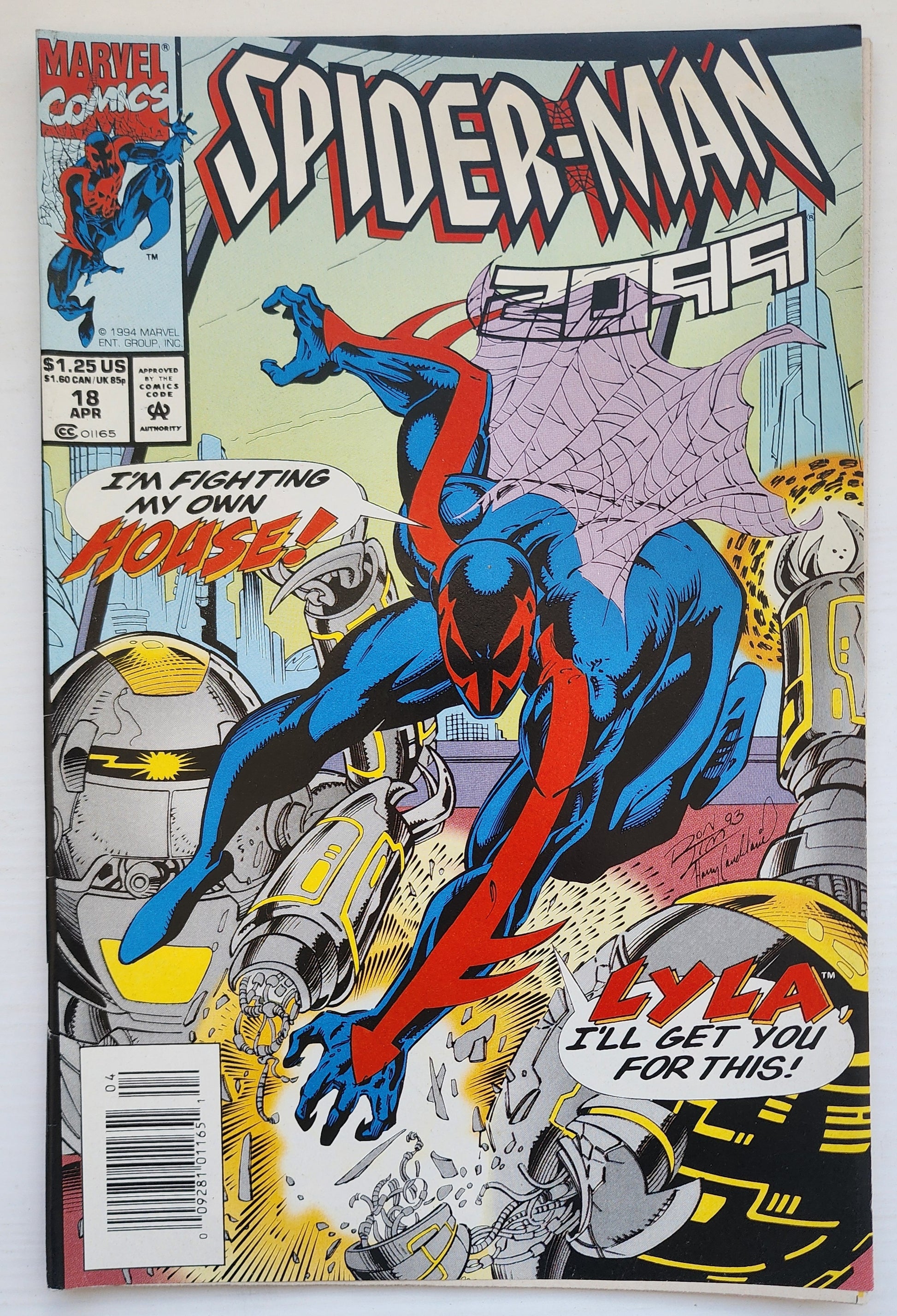 SPIDER-MAN 2099 #18 NEWSSTAND 1994 Spider-Man 2099 MARVEL COMICS