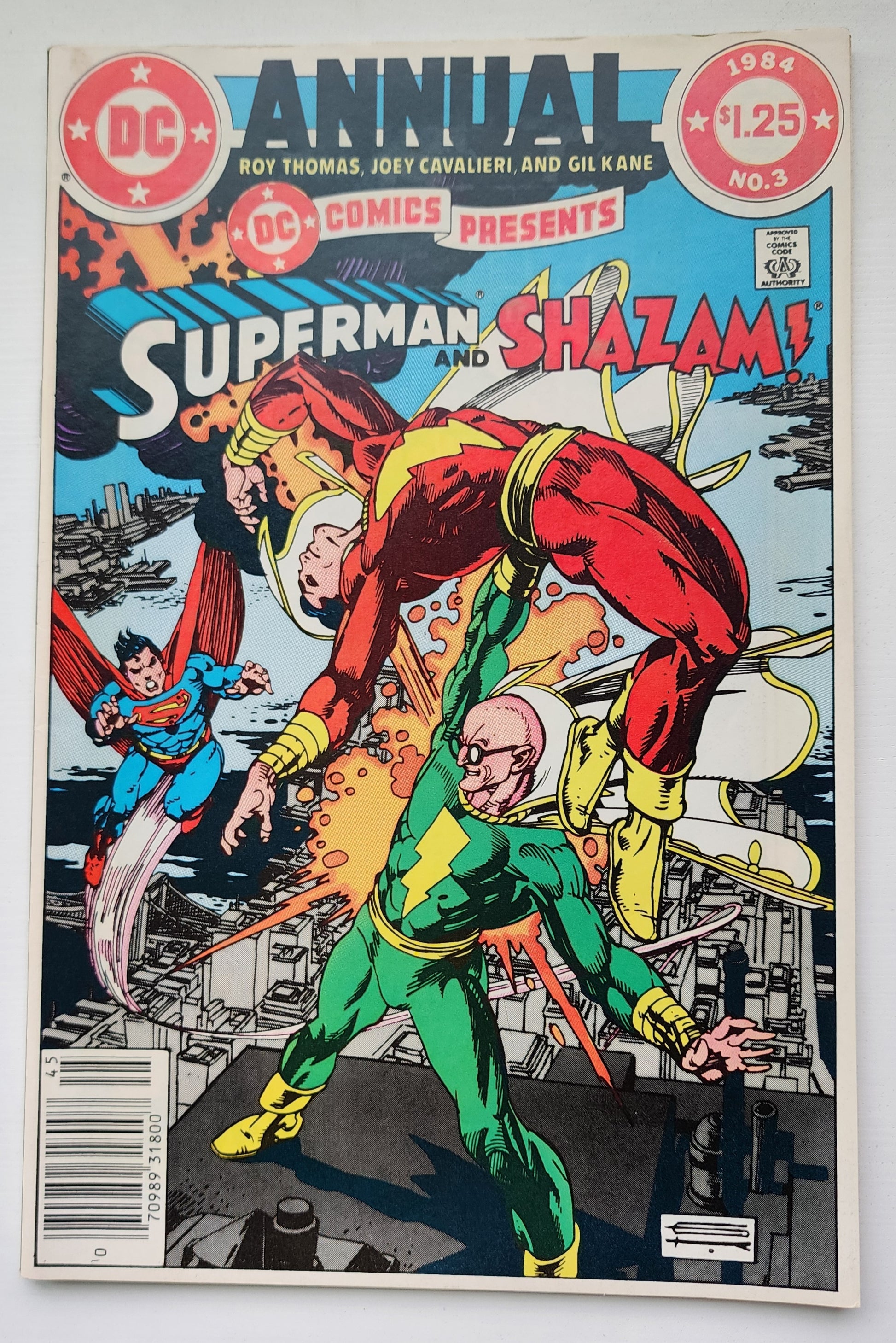 DC COMICS PRESENTS ANNNUAL #3 SUPERMAN SHAZAM NEWSSTAND 1984 DC Comics Presents DC Comics