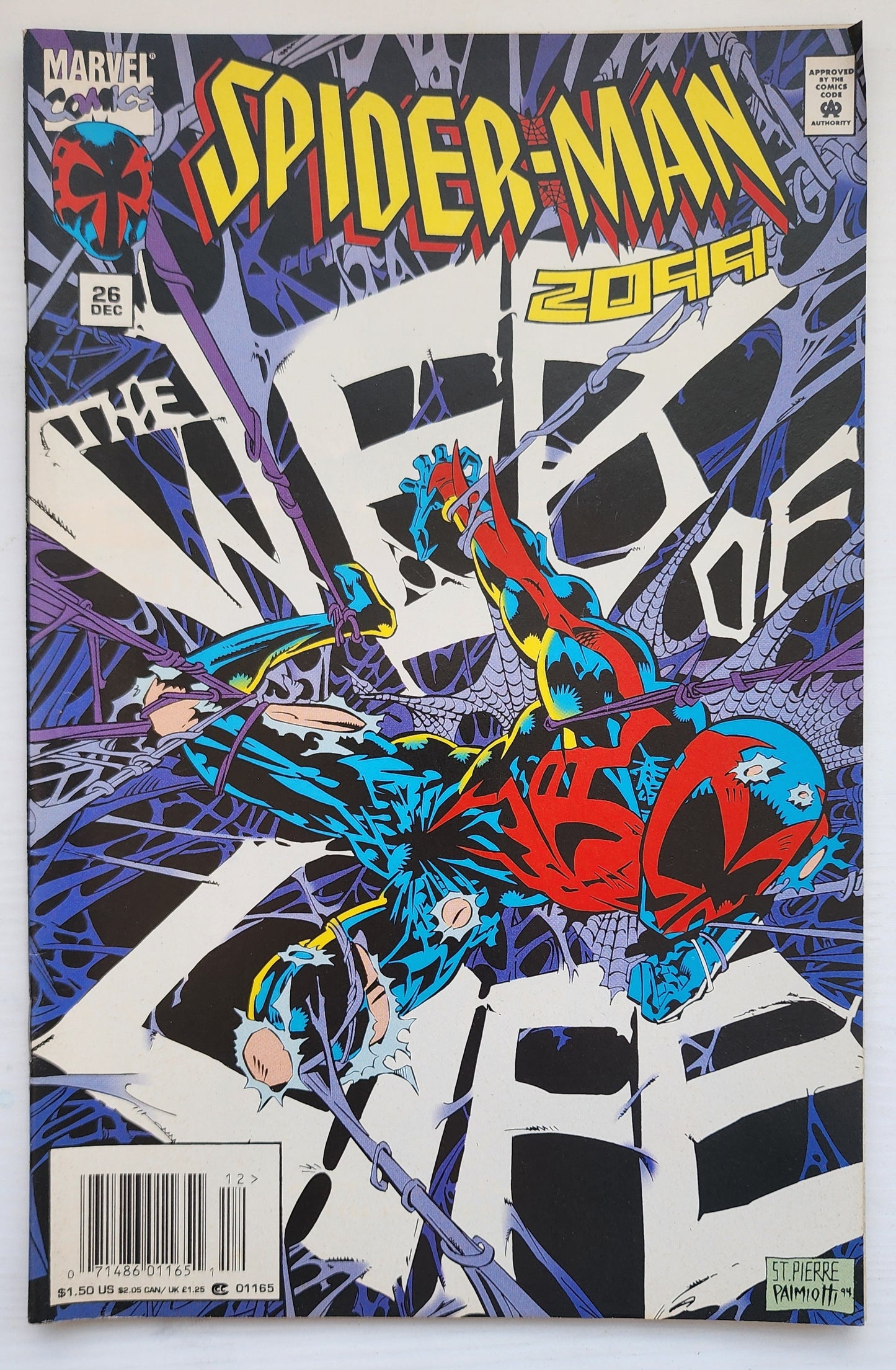 SPIDER-MAN 2099 #26 NEWSSTAND 1994 Spider-Man 2099 MARVEL COMICS