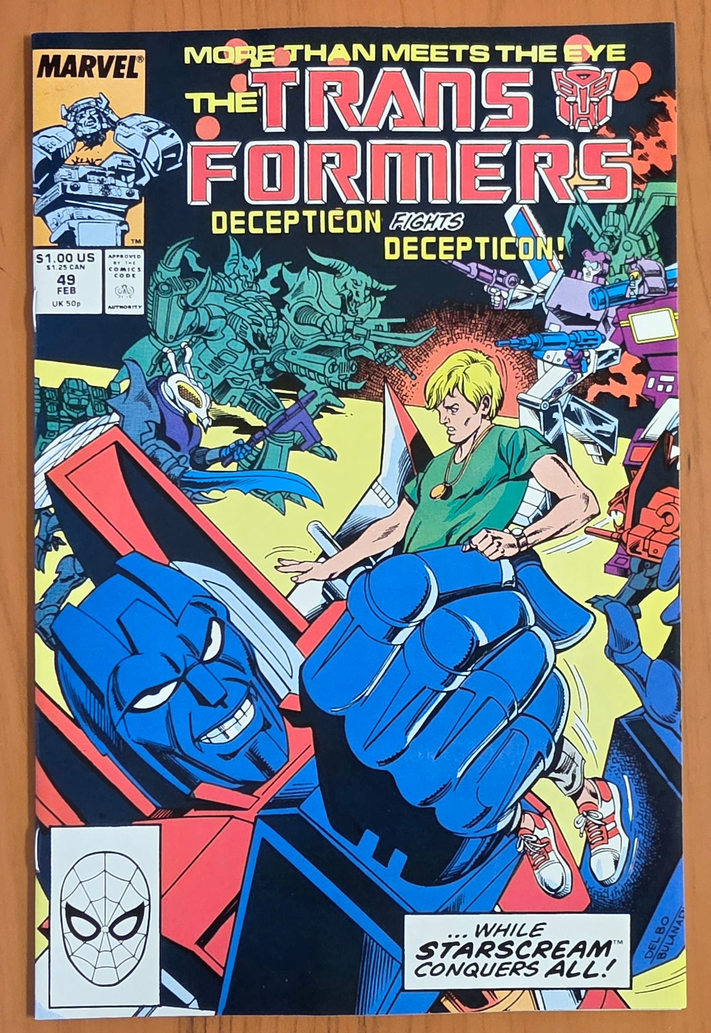 TRANSFORMERS #49 1989 Transformers MARVEL COMICS
