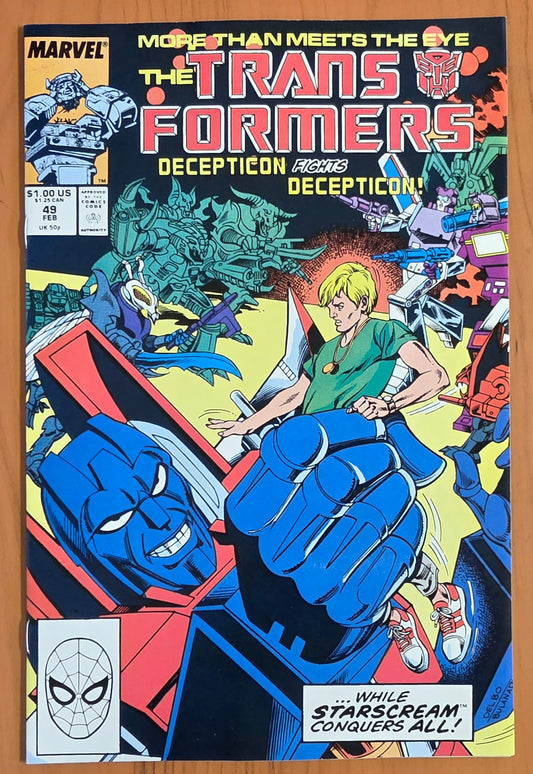 TRANSFORMERS #49 1989 Transformers MARVEL COMICS