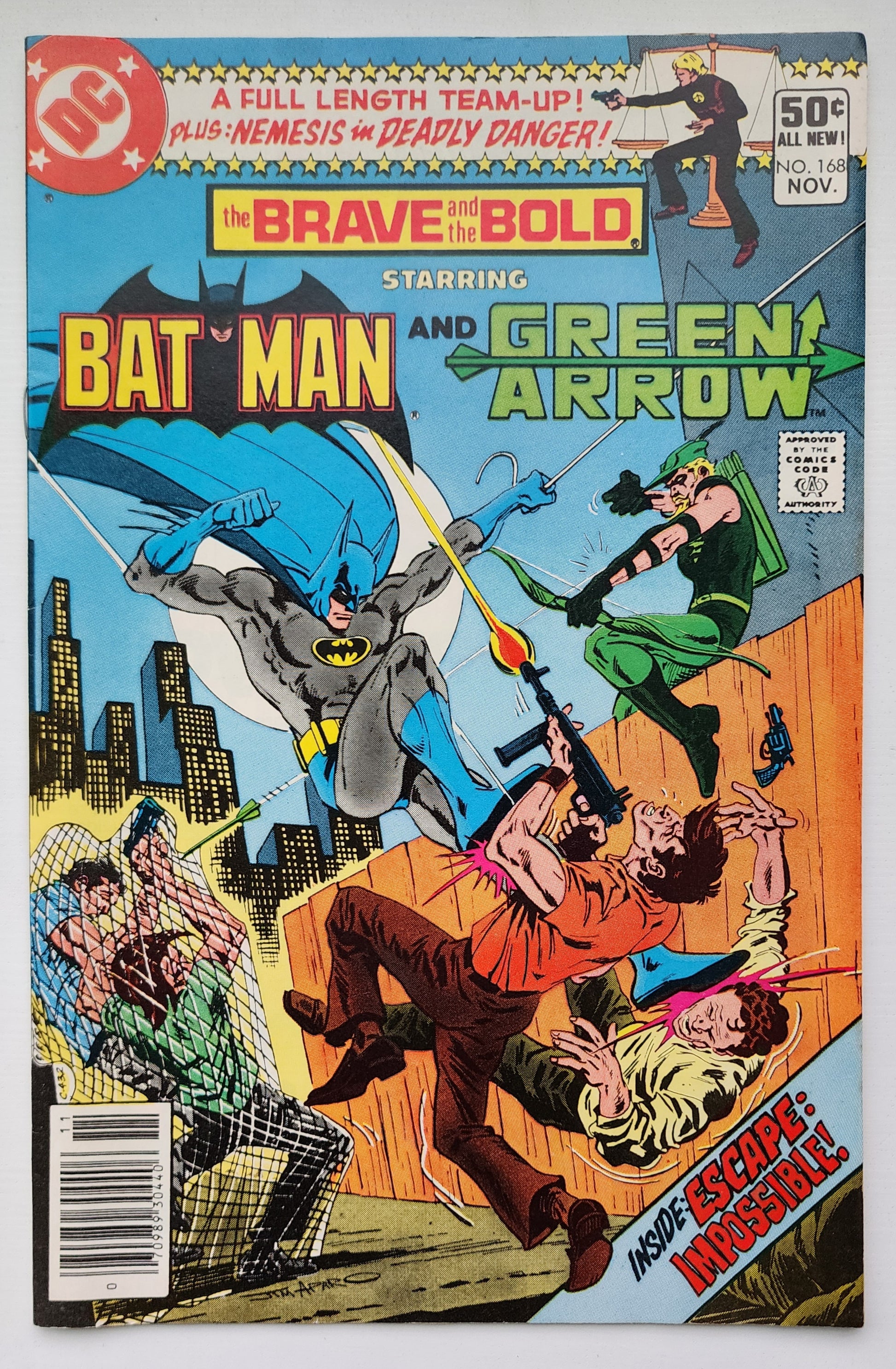 BRAVE AND BOLD #168 BATMAN GREEN ARROW NEWSSTAND 1980 Brave and the Bold DC Comics