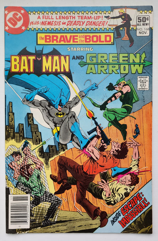 BRAVE AND BOLD #168 BATMAN GREEN ARROW NEWSSTAND 1980 Brave and the Bold DC Comics
