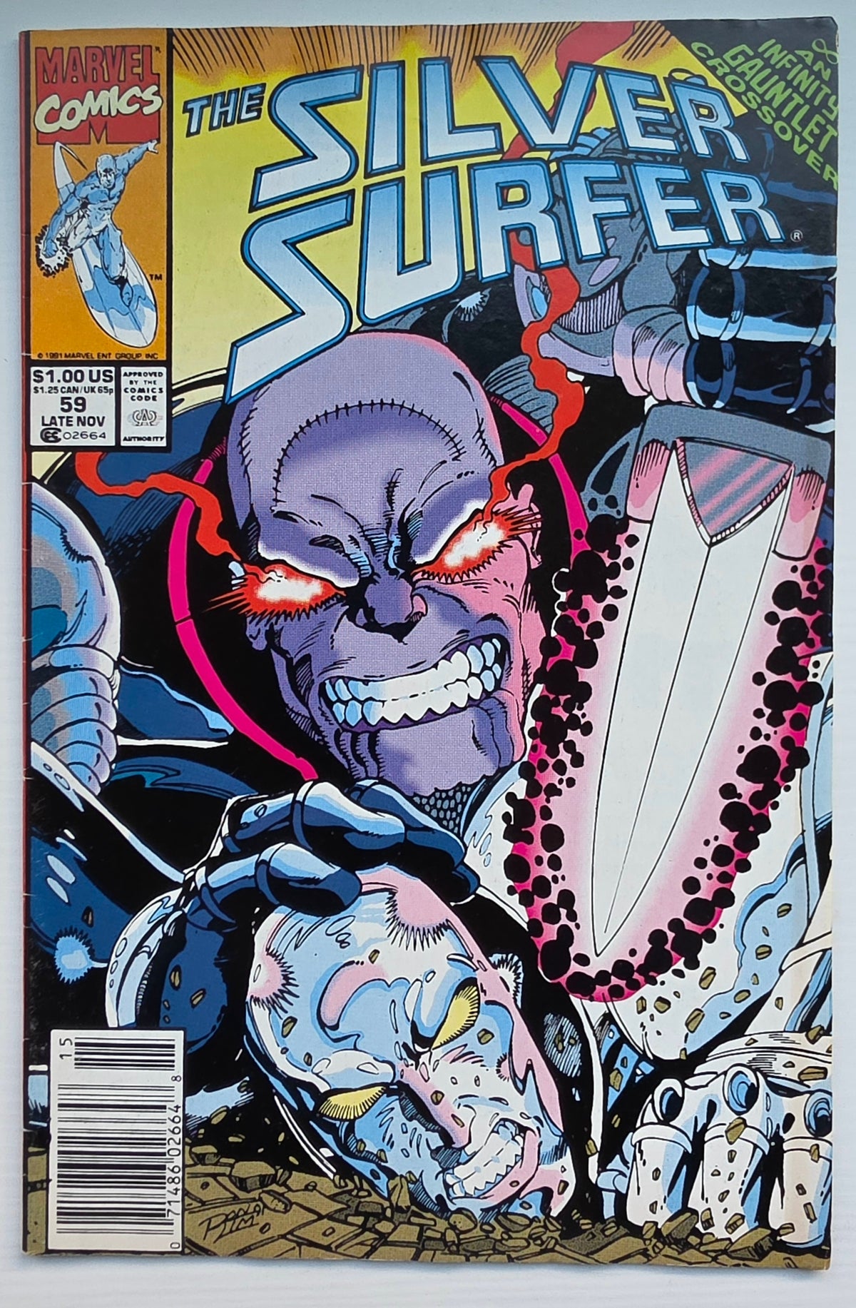 SILVER SURFER #59 1991 NEWSSTAND Silver Surfer MARVEL COMICS