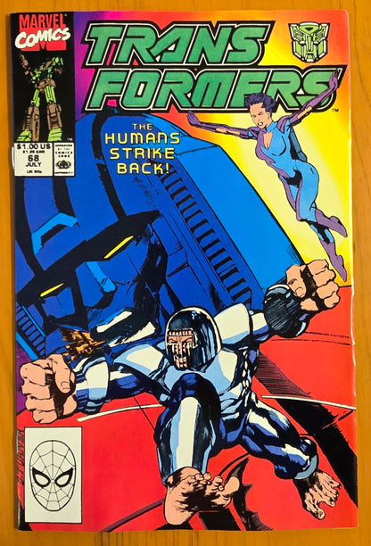 TRANSFORMERS #68 1990 Transformers MARVEL COMICS