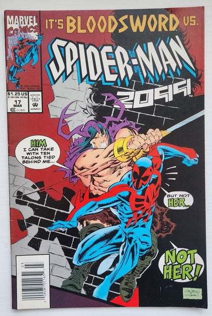 SPIDER-MAN 2099 #17 NEWSSTAND 1994 Spider-Man 2099 MARVEL COMICS