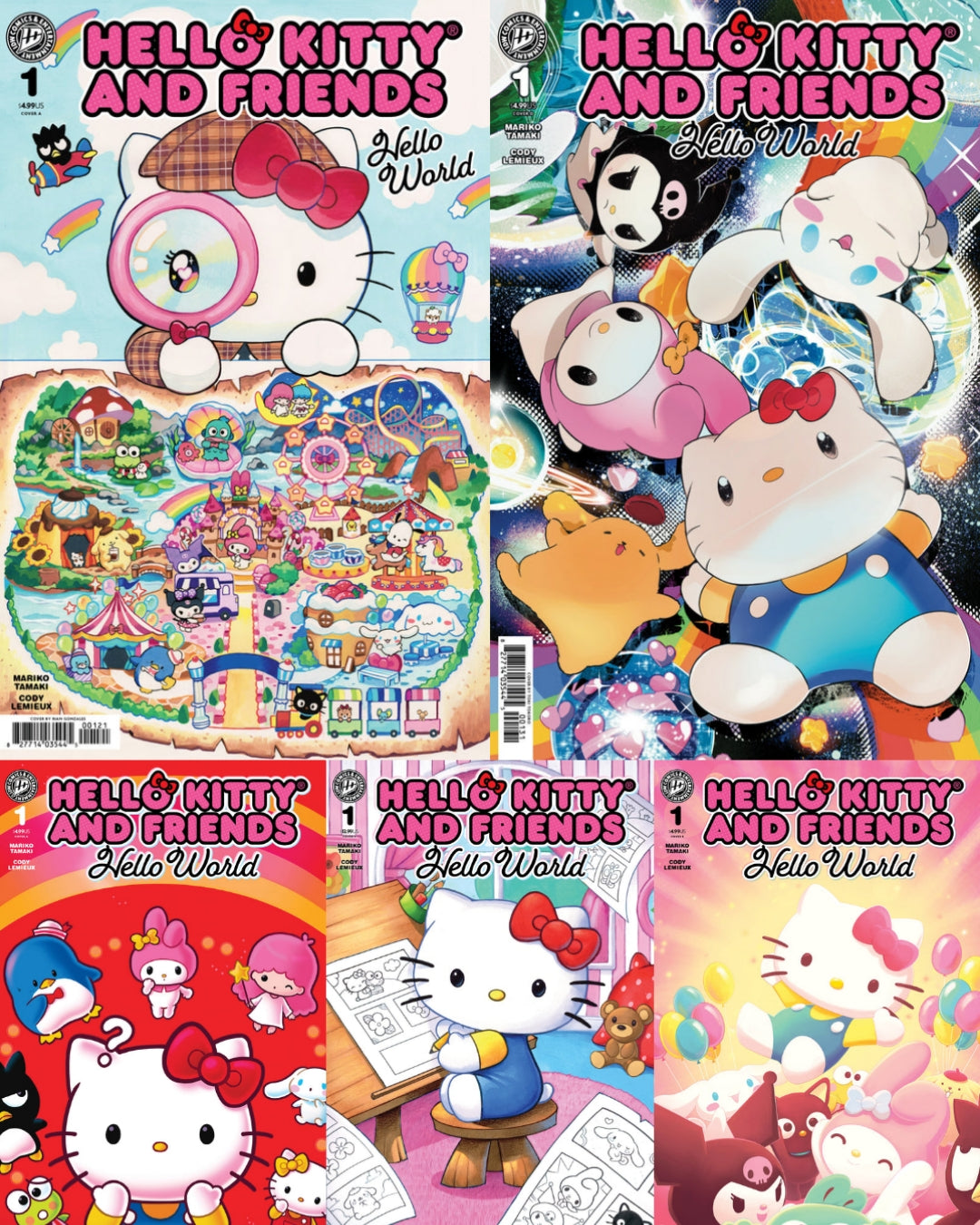 08/12/2026 Hello Kitty and Friends: Hello World! #1 Cover A-E Set IDW PUBLISHING