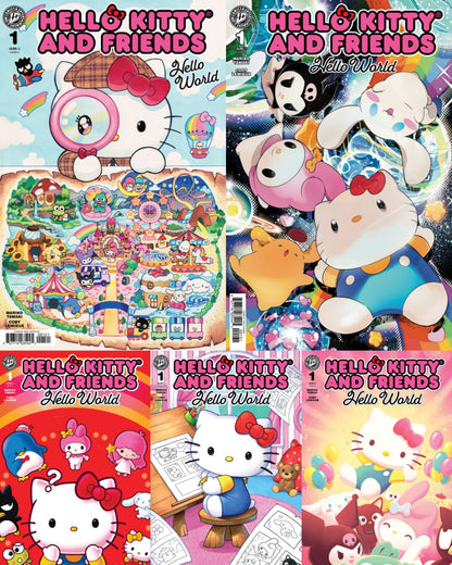 08/12/2026 Hello Kitty and Friends: Hello World! #1 Cover A-E Set IDW PUBLISHING