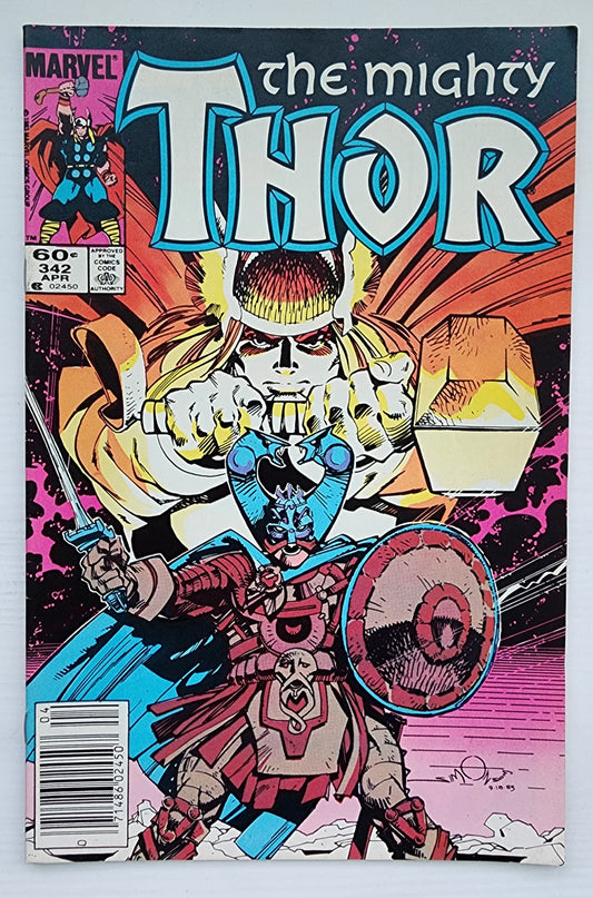THOR #342 NEWSSTAND 1984 Thor MARVEL COMICS