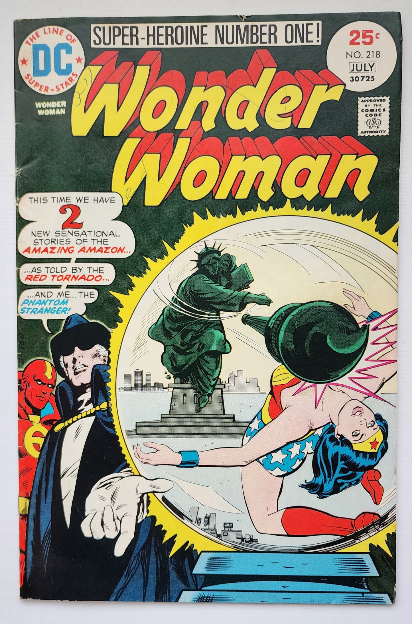 WONDER WOMAN #218 1975 NEWSSTAND Wonder Woman DC Comics