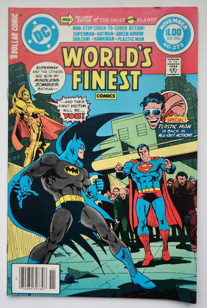 WORLDS FINEST #273 1981 NEWSSTAND Worlds Finest DC Comics