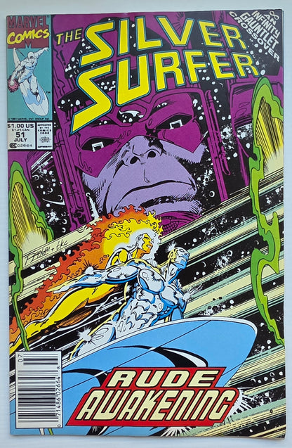 SILVER SURFER #51 1991 NEWSSTAND Silver Surfer MARVEL COMICS