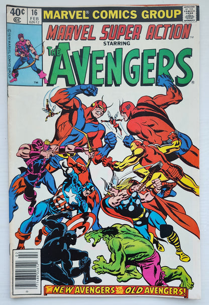 MARVEL SUPER ACTION #16 AVENGERS NEWSSTAND 1980 Secret Wars MARVEL COMICS
