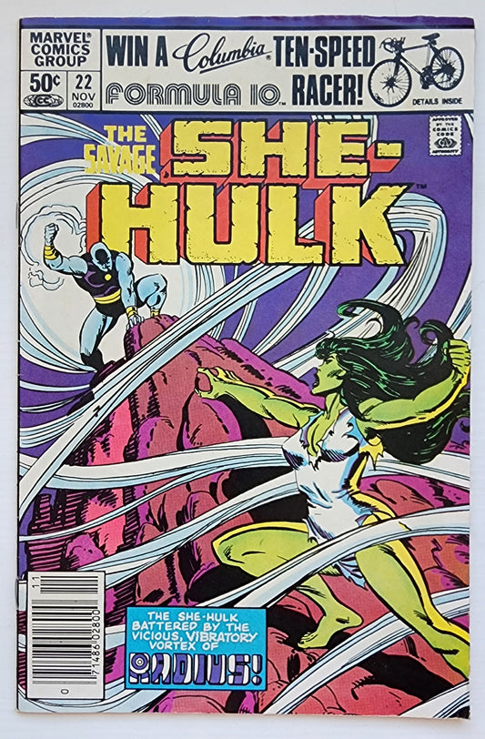 SAVAGE SHE-HULK #22 NEWSSTAND 1981 She-Hulk MARVEL COMICS