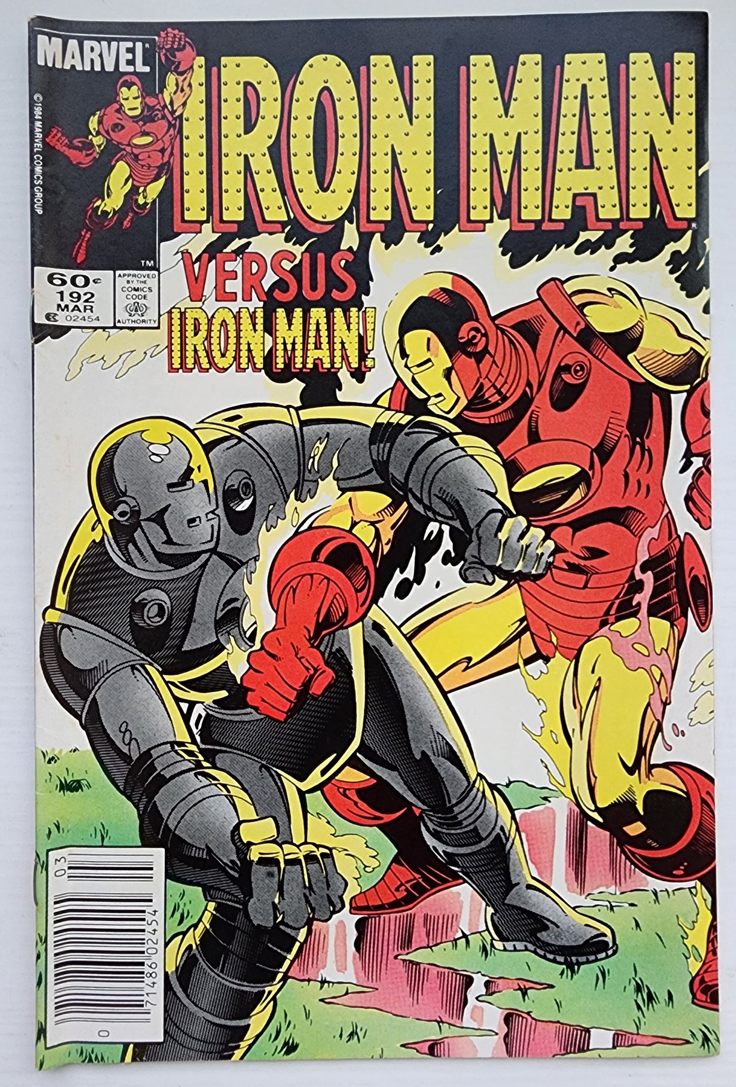 IRON MAN #192 NEWSSTAND 1985 Iron Man MARVEL COMICS