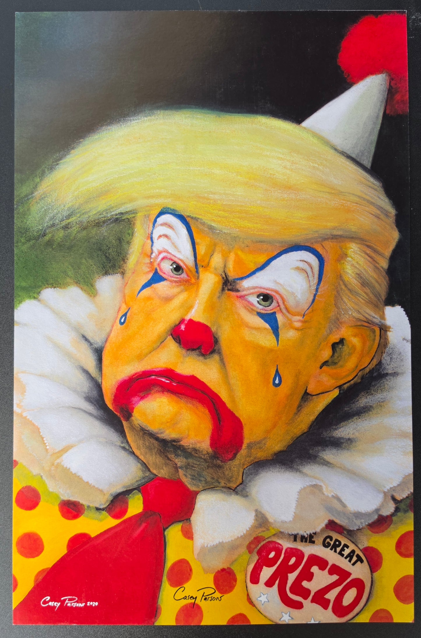 HAHA TRUMP PRINT SIGNED BY CASEY PARSONS IMAGE COMICS