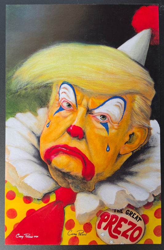 HAHA TRUMP PRINT SIGNED BY CASEY PARSONS IMAGE COMICS