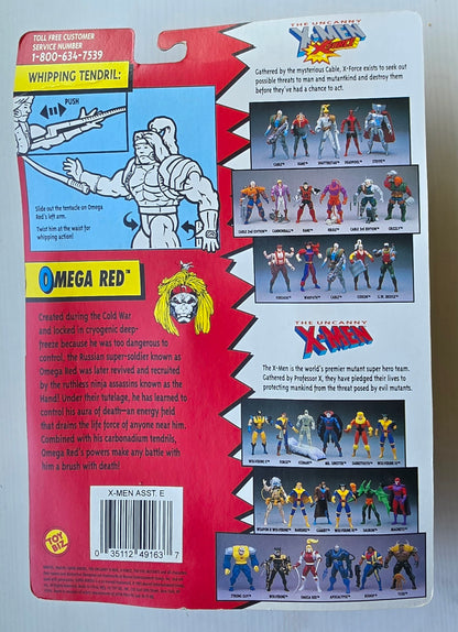TOY BIZ UNCANNY X-MEN OMEGA RED ACTION FIGURE 1993 X-Men Toy Biz