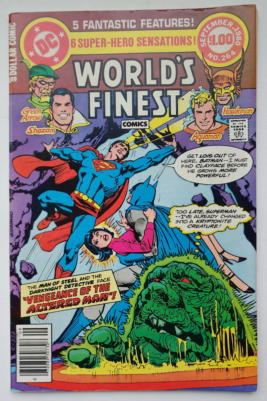 WORLDS FINEST #264 1980 NEWSSTAND (4TH APP BLACK ADAM) Worlds Finest DC Comics