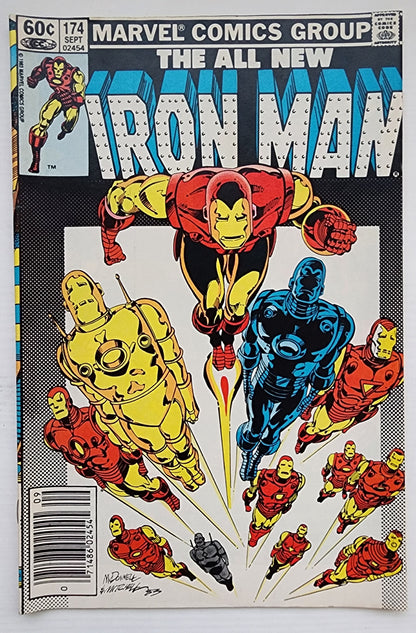 IRON MAN #174 NEWSSTAND 1983 Iron Man MARVEL COMICS
