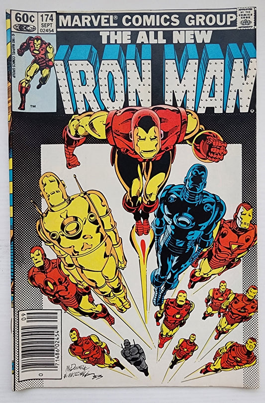 IRON MAN #174 NEWSSTAND 1983 Iron Man MARVEL COMICS