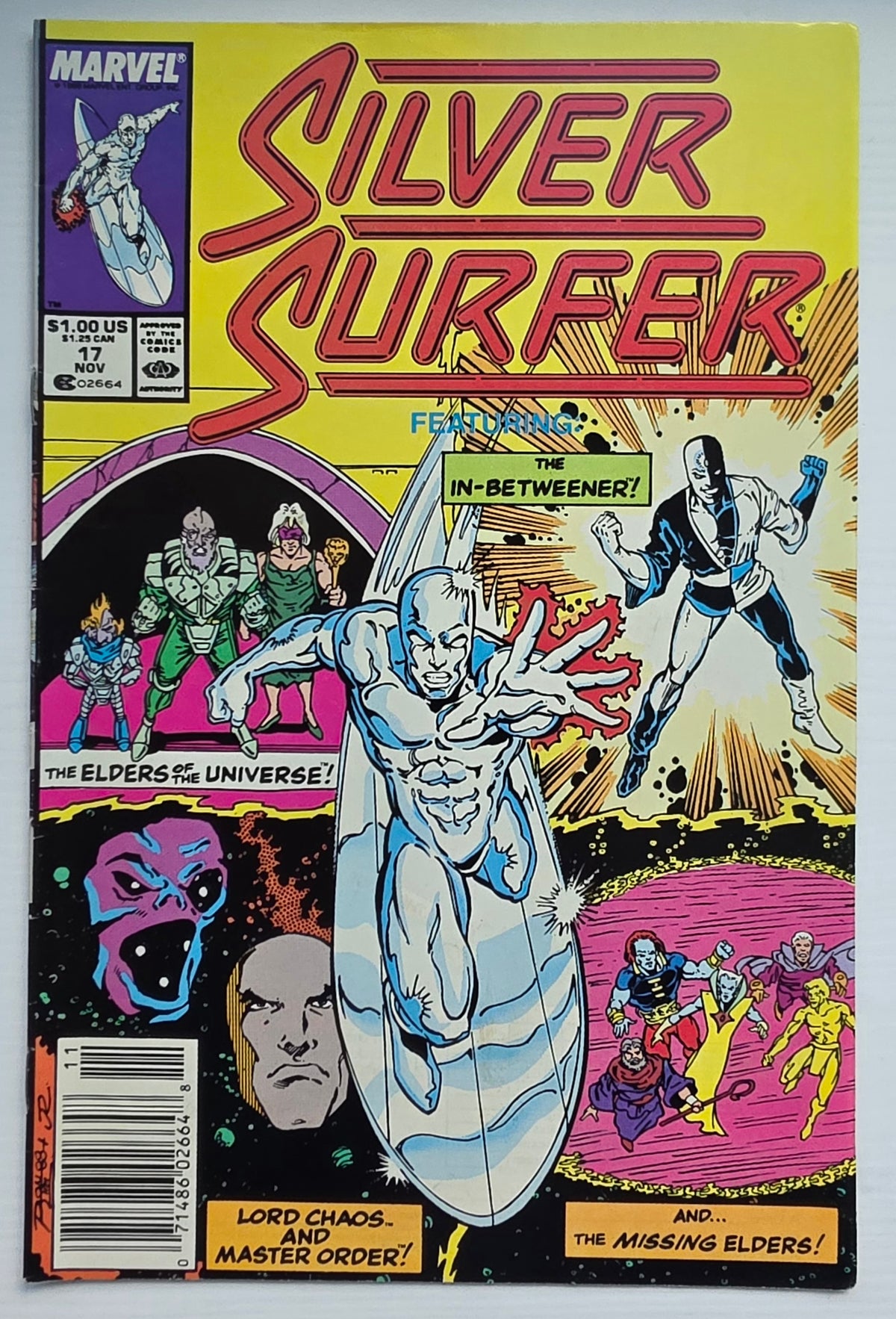 SILVER SURFER #17 1988 NEWSSTAND Silver Surfer MARVEL COMICS
