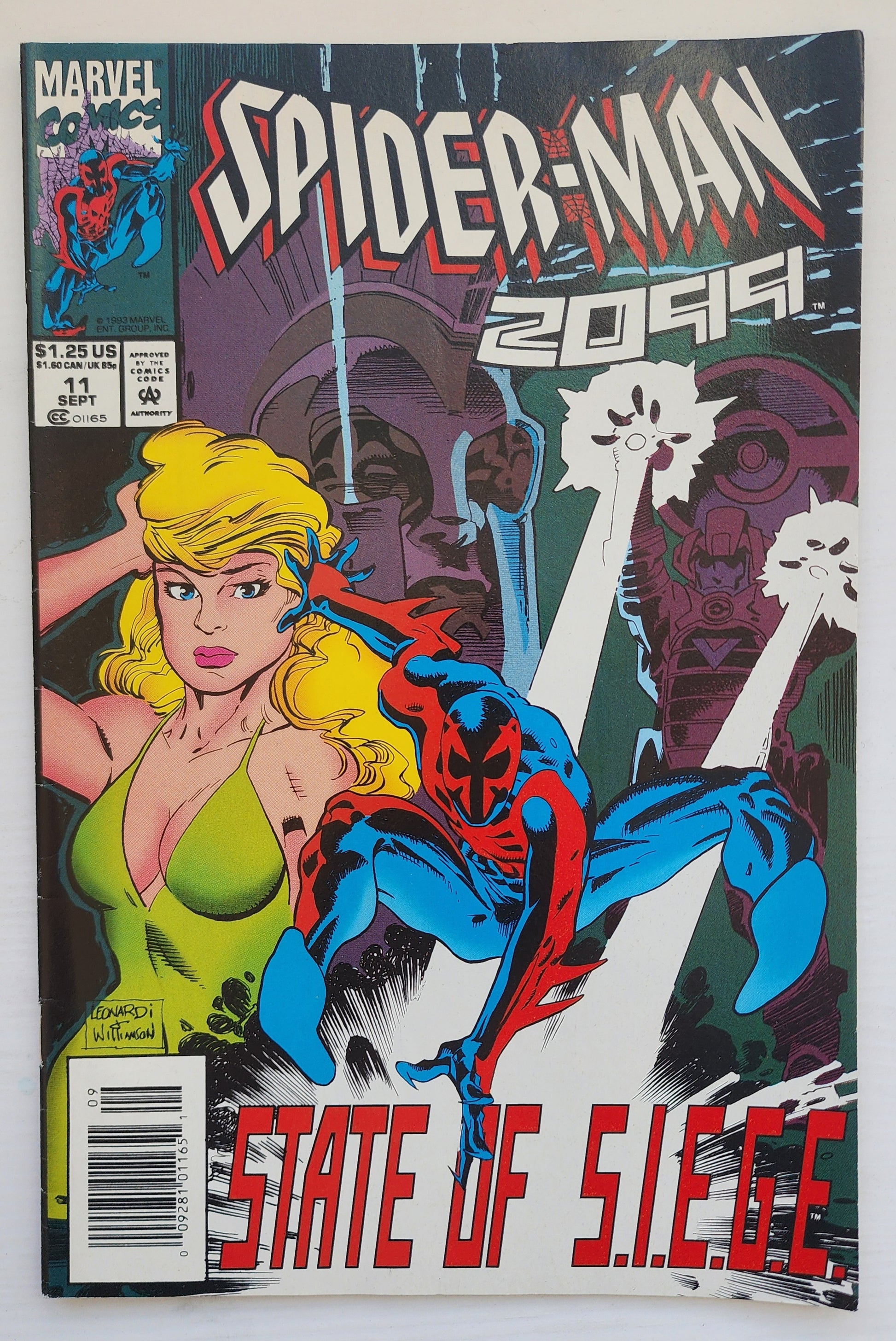 SPIDER-MAN 2099 #11 NEWSSTAND 1993 Spider-Man 2099 MARVEL COMICS