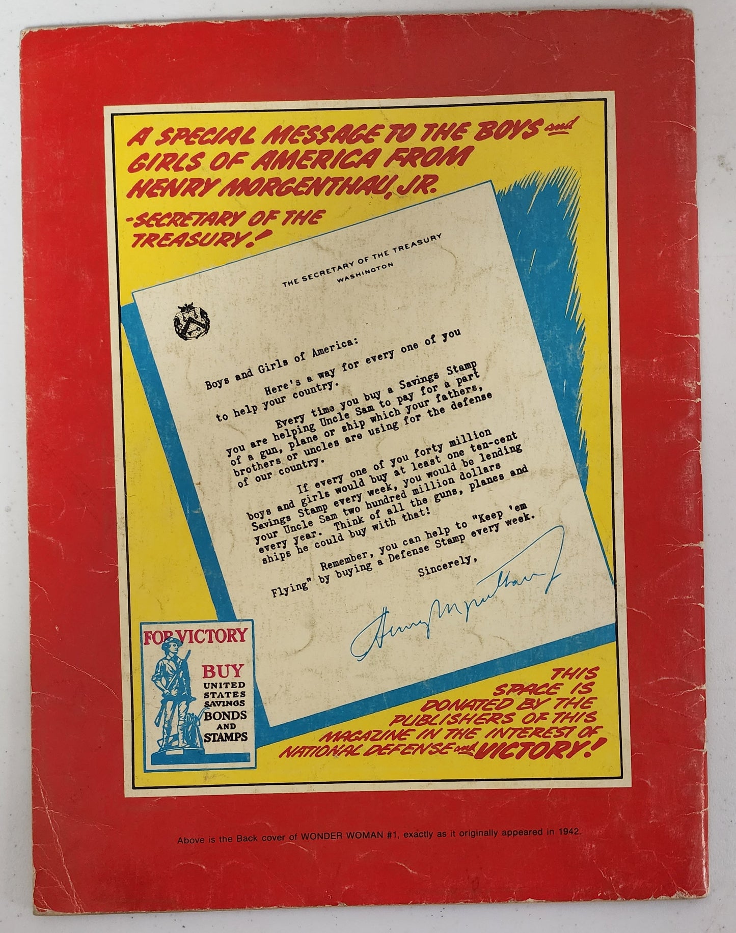 DC FAMOUS FIRST EDITION BLUE RIBBON F-6 WONDER WOMAN LIMITED COLLECTORS EDITION TREASURY SIZE 1975 Justice League of America DC COMICS