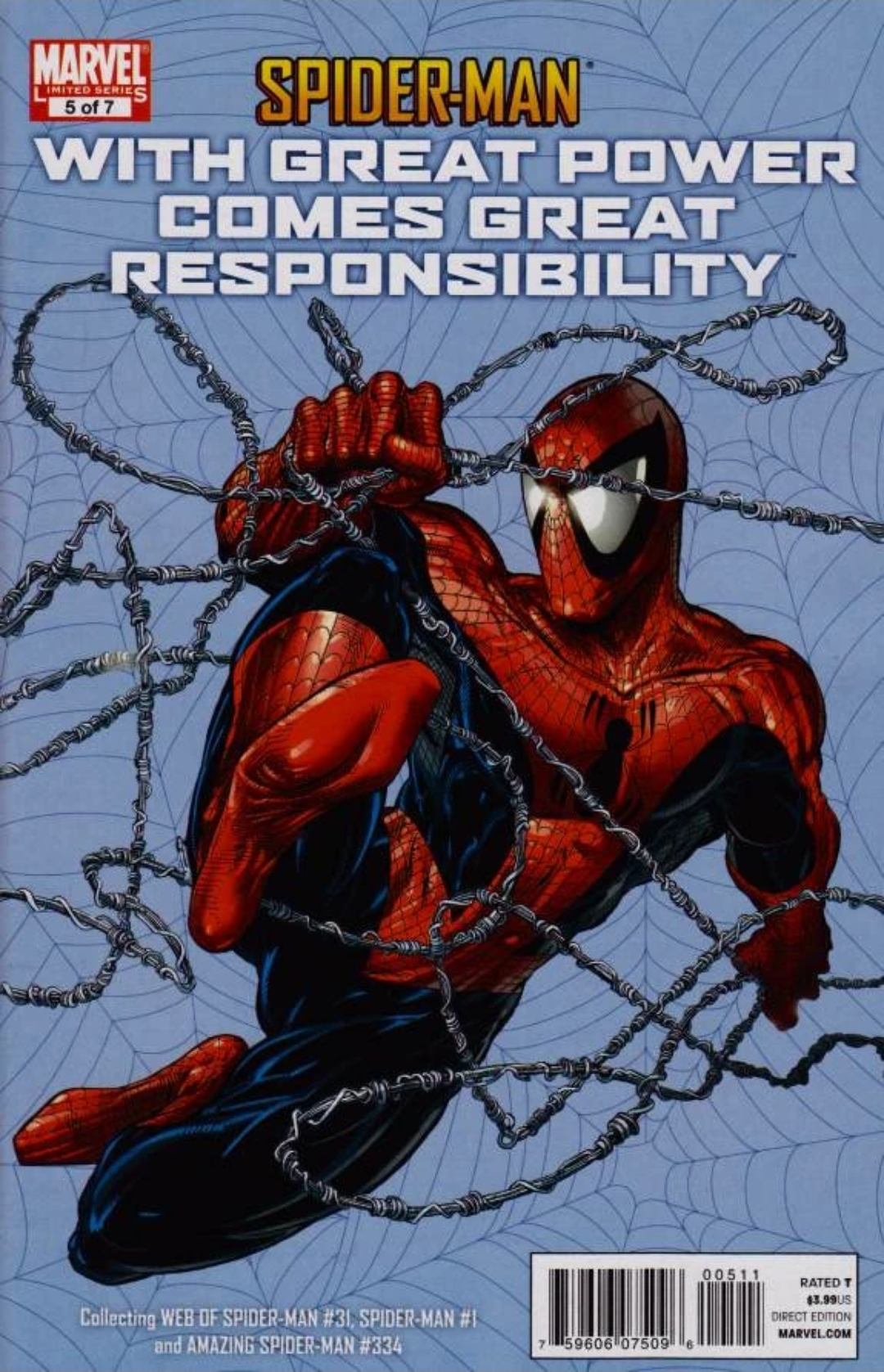SPIDER-MAN WITH GREAT POWER COMES GREAT RESPONSIBILITY #5 2011 TODD MCFARLANE