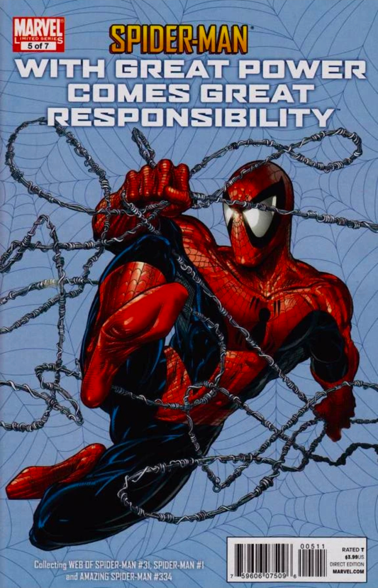 SPIDER-MAN WITH GREAT POWER COMES GREAT RESPONSIBILITY #5 2011 TODD MCFARLANE Spider-Man MARVEL COMCS