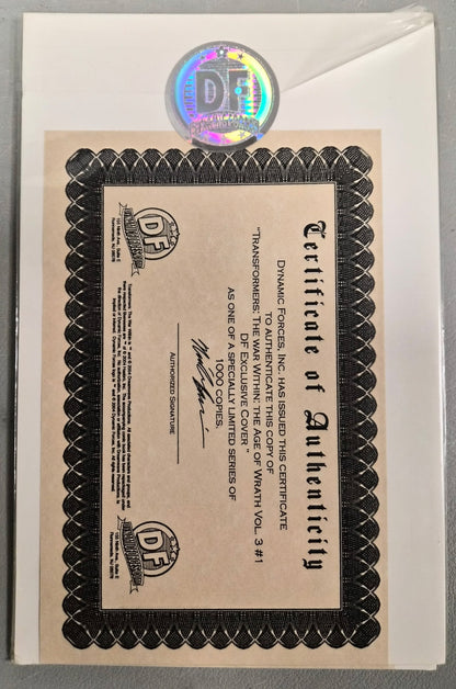 TRANSFORMERS WAR WITHIN #1 DYNAMIC FORCES 2004 Transformers DEVILS DUE