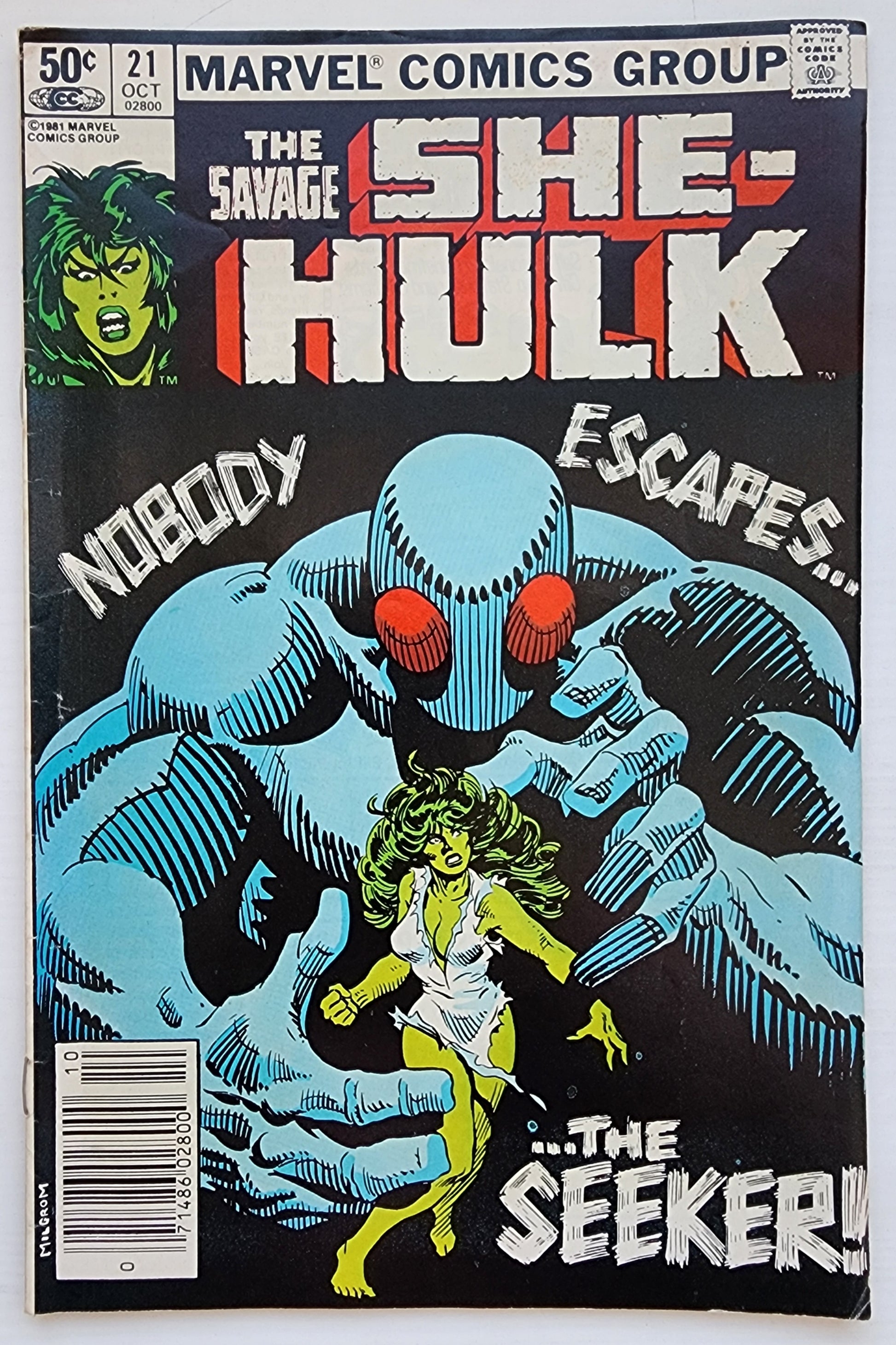 SAVAGE SHE-HULK #21 NEWSSTAND 1981 She-Hulk MARVEL COMICS