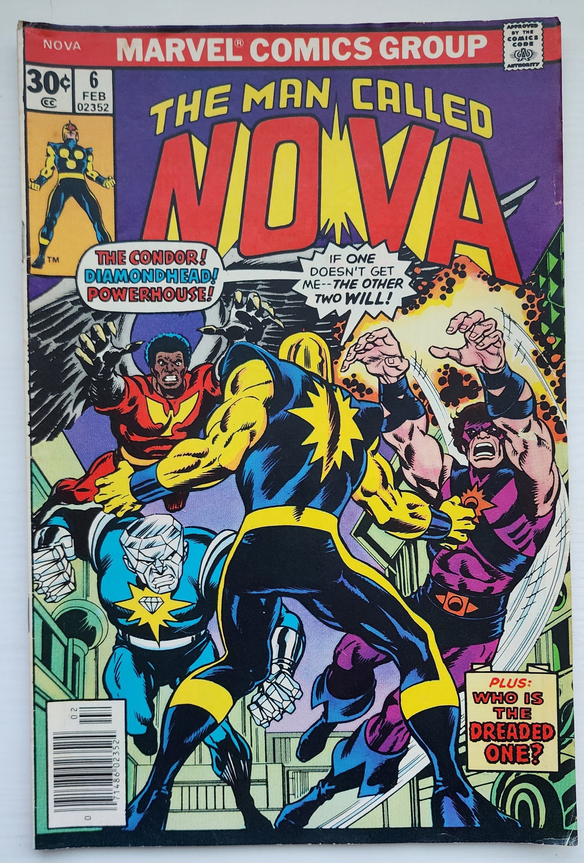 NOVA #6 NEWSSTAND 1977 Nova MARVEL COMICS