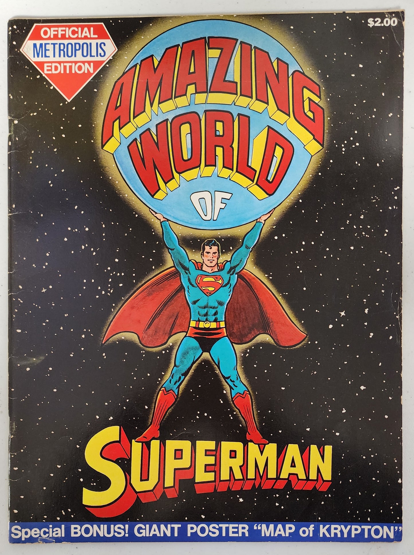 AMAZING WORLD OF SUPERMAN OFFICIAL METROPOLIS EDITION TREASURY SIZE 1973 Justice League of America DC COMICS