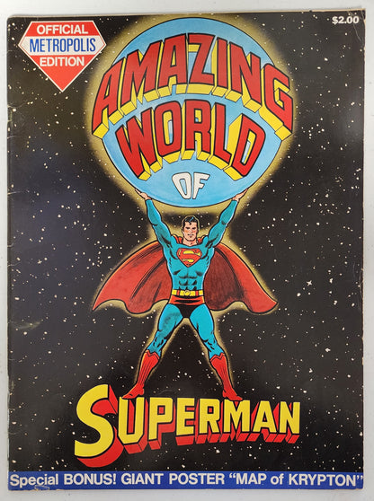 AMAZING WORLD OF SUPERMAN OFFICIAL METROPOLIS EDITION TREASURY SIZE 1973 Justice League of America DC COMICS