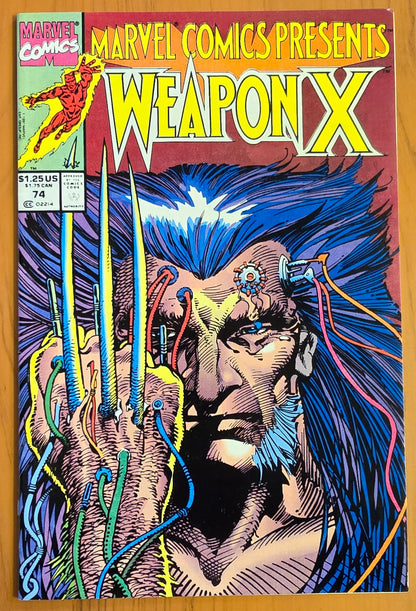 MARVEL COMICS PRESENTS #74 1991 NEWSSTAND BARRY WINDSOR SMITH SAM KIETH Marvel Comics Presents MARVEL COMICS