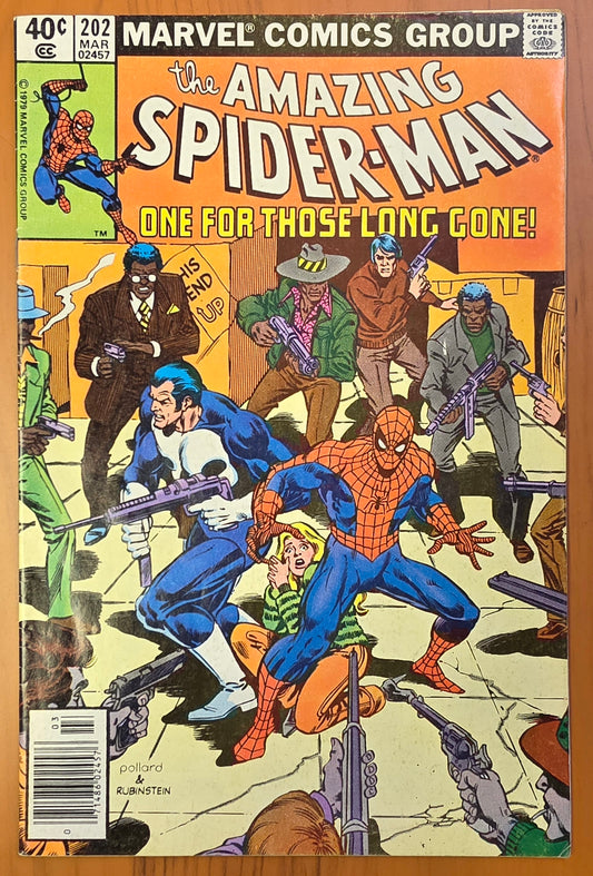 AMAZING SPIDER-MAN #202 PUNISHER 1980 NEWSSTAND [J02] Amazing Spider-Man MARVEL COMICS