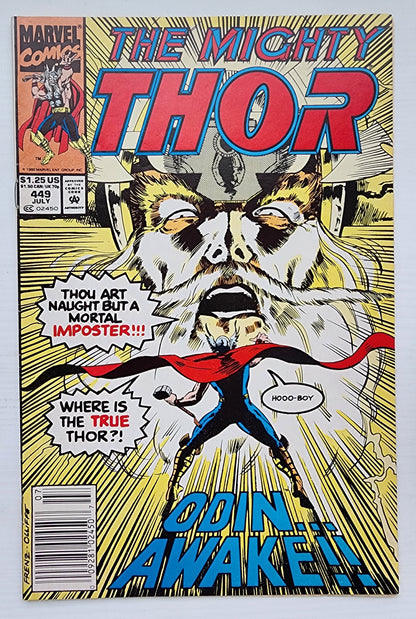 THOR #449 NEWSSTAND 1992 Thor MARVEL COMICS