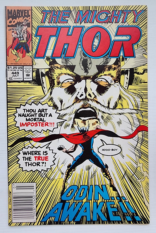 THOR #449 NEWSSTAND 1992 Thor MARVEL COMICS