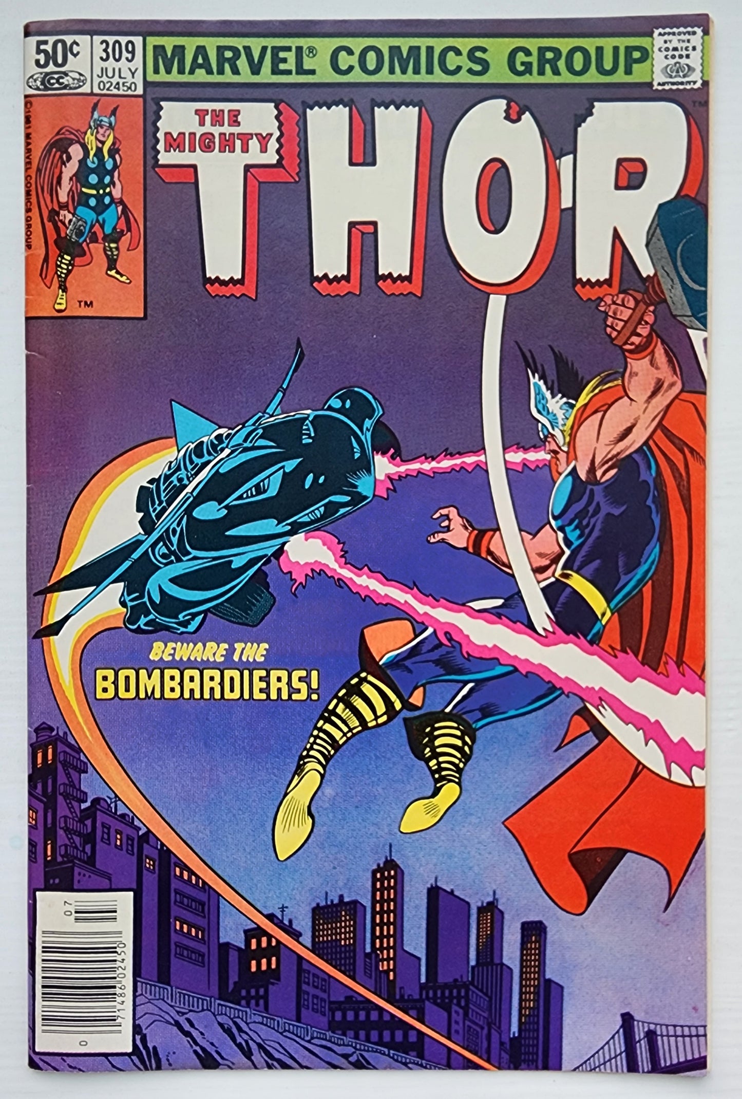 THOR #309 NEWSSTAND 1981 Thor MARVEL COMICS