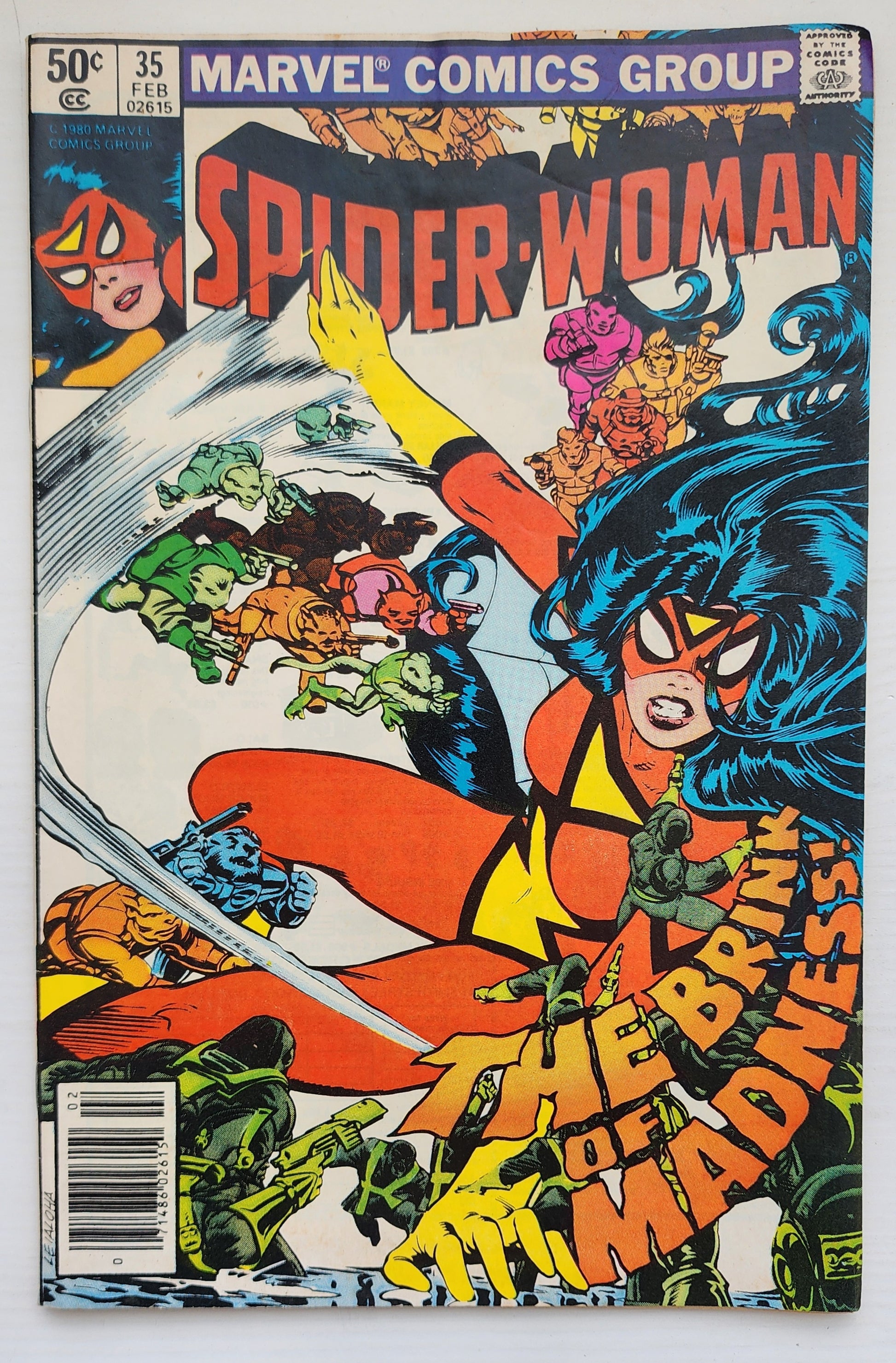 SPIDER-WOMAN #35 NEWSSTAND 1981 Spider-Woman MARVEL COMICS