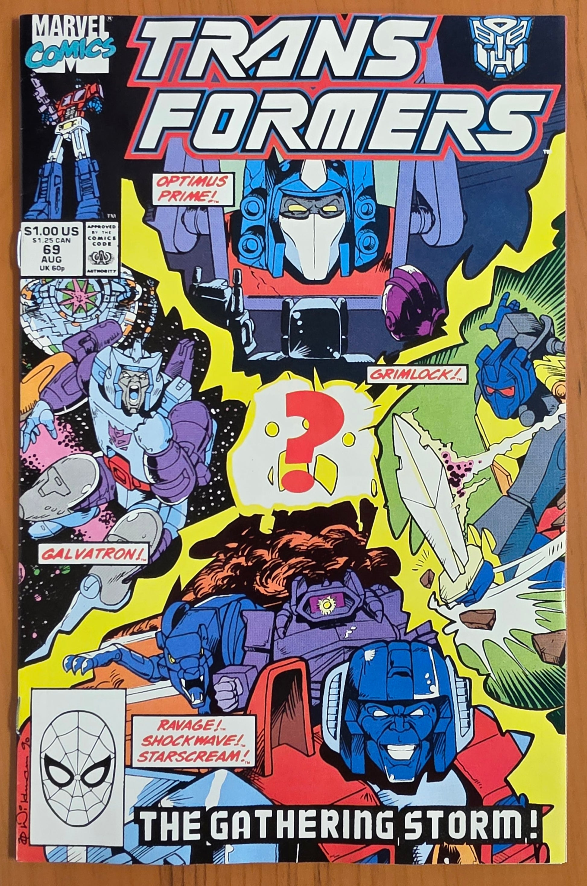 TRANSFORMERS #69 1990 Transformers MARVEL COMICS